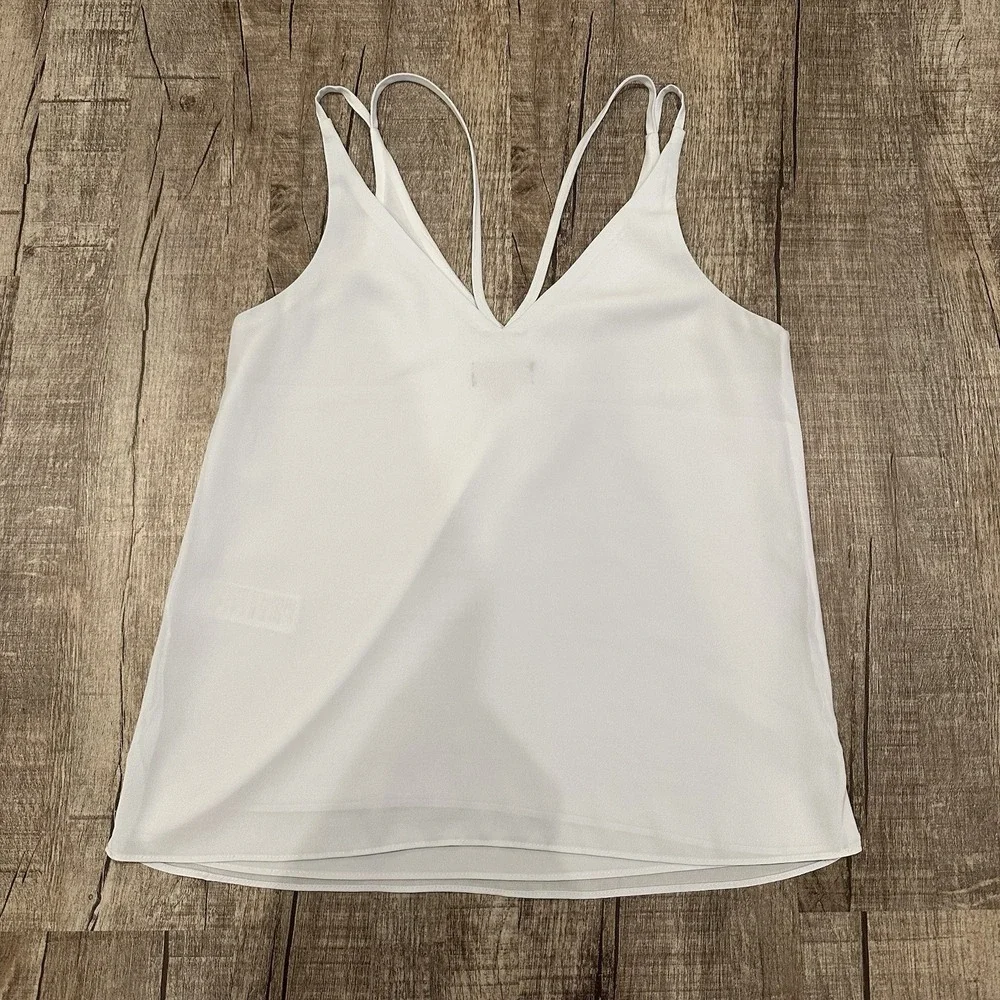 TopShop Lot of 2 Strappy Tank Top V Neck Sleeveless Blue Womens Size 2‎ US - Picture 8 of 13